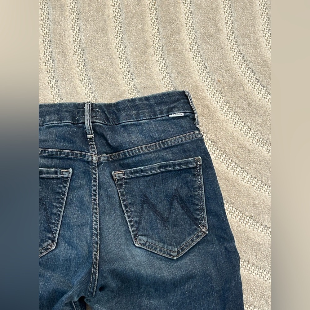 MOTHER High Waisted Looker Ankle Fray in Close To The Edge - Size 26 - Picture 7 of 12